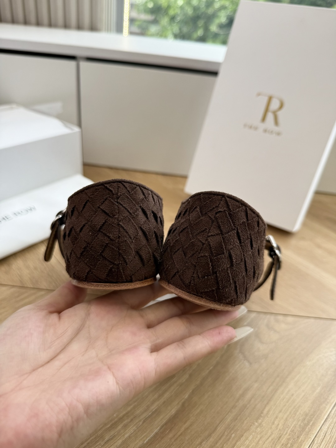 G679代购级别the roe慕乐编织单鞋一定要收了它 有一丢高级又简约的感觉其实除了好看以外它的舒适度