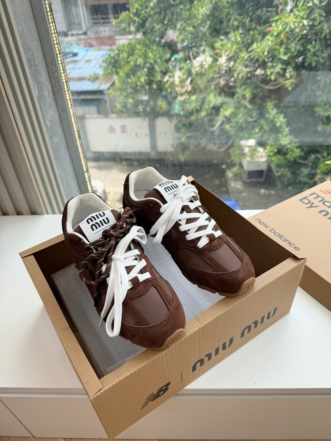 G261代购级别MiuMi*&N*•联名款新色上新 美拉德配色德训鞋运动鞋miumiu&nb530最新款