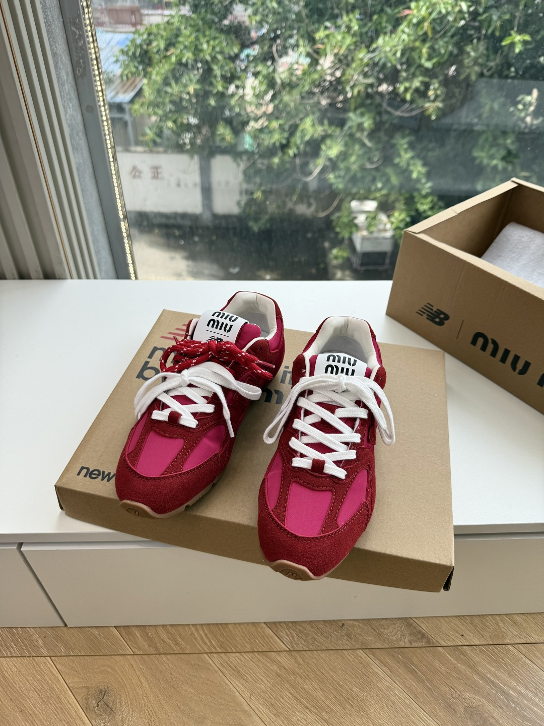 G261代购级别MiuMi*&N*•联名款新色上新 美拉德配色德训鞋运动鞋miumiu&nb530最新款