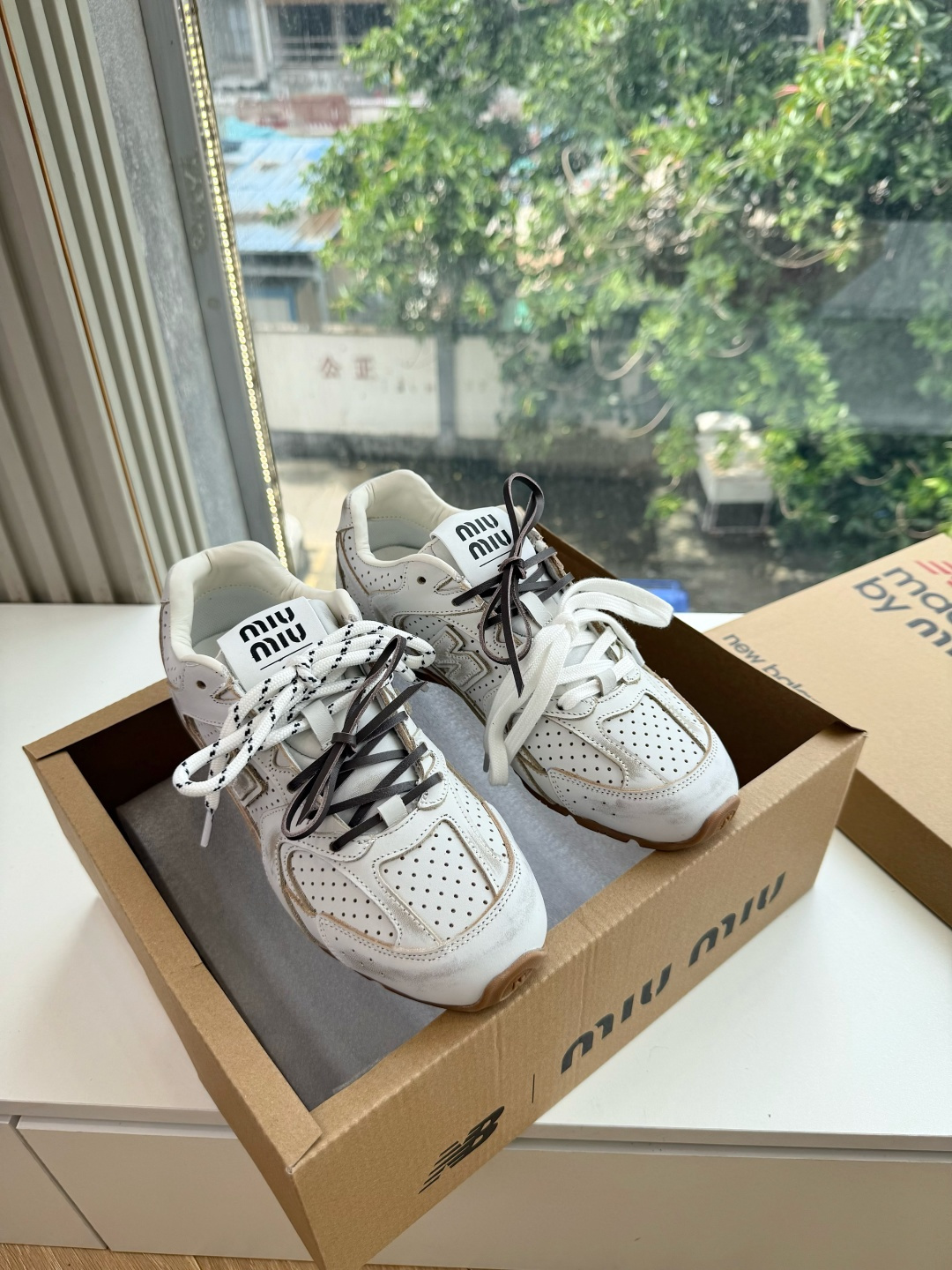 G261代购级别MiuMi*&N*•联名款新色上新 美拉德配色德训鞋运动鞋miumiu&nb530最新款