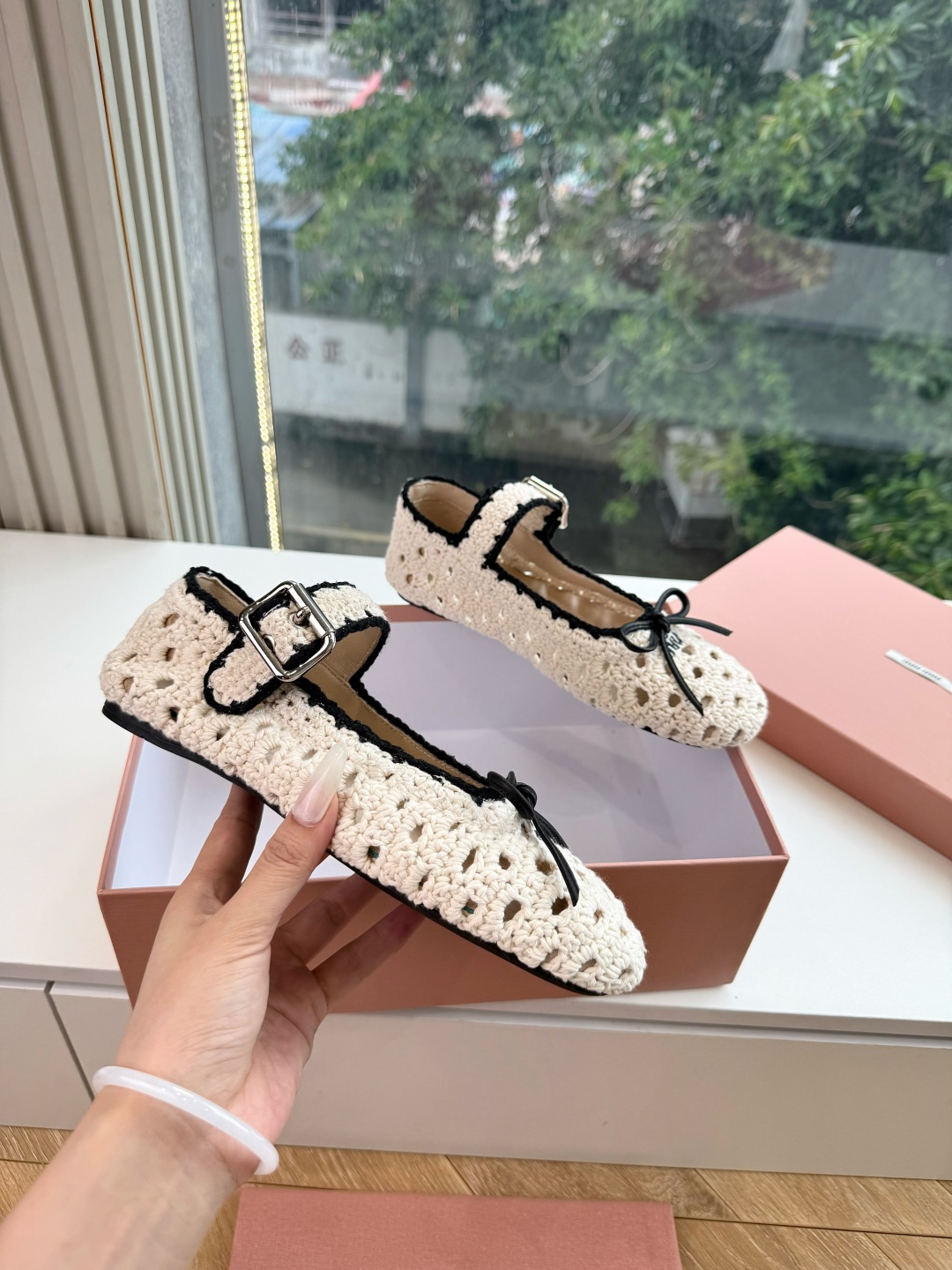 G024代购级独家上新Miu Miu2026 编织麻花菱格平底拖鞋秒杀市面版本Miu真的太少女奶呼呼的 