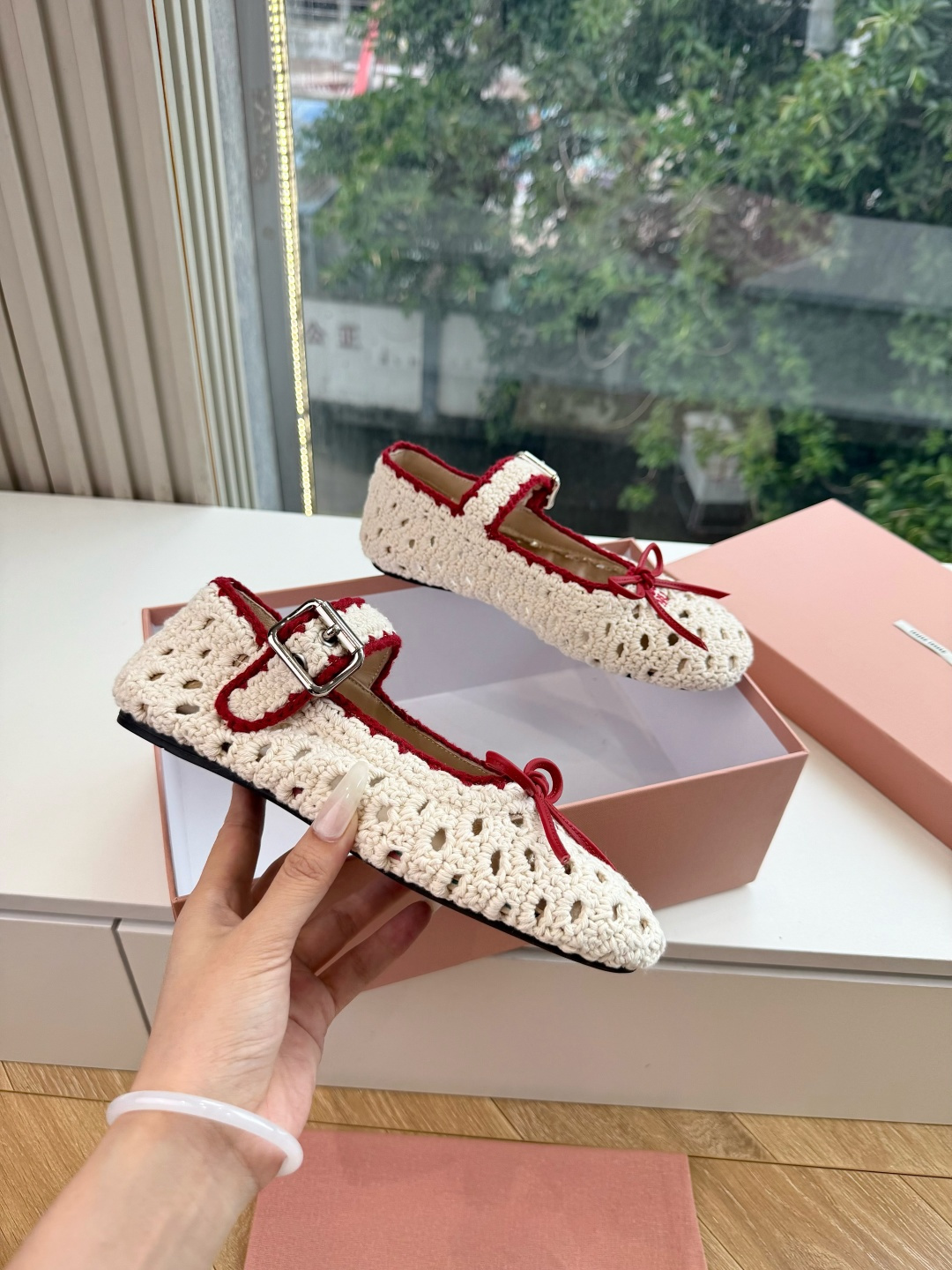 G024代购级独家上新Miu Miu2026 编织麻花菱格平底拖鞋秒杀市面版本Miu真的太少女奶呼呼的 