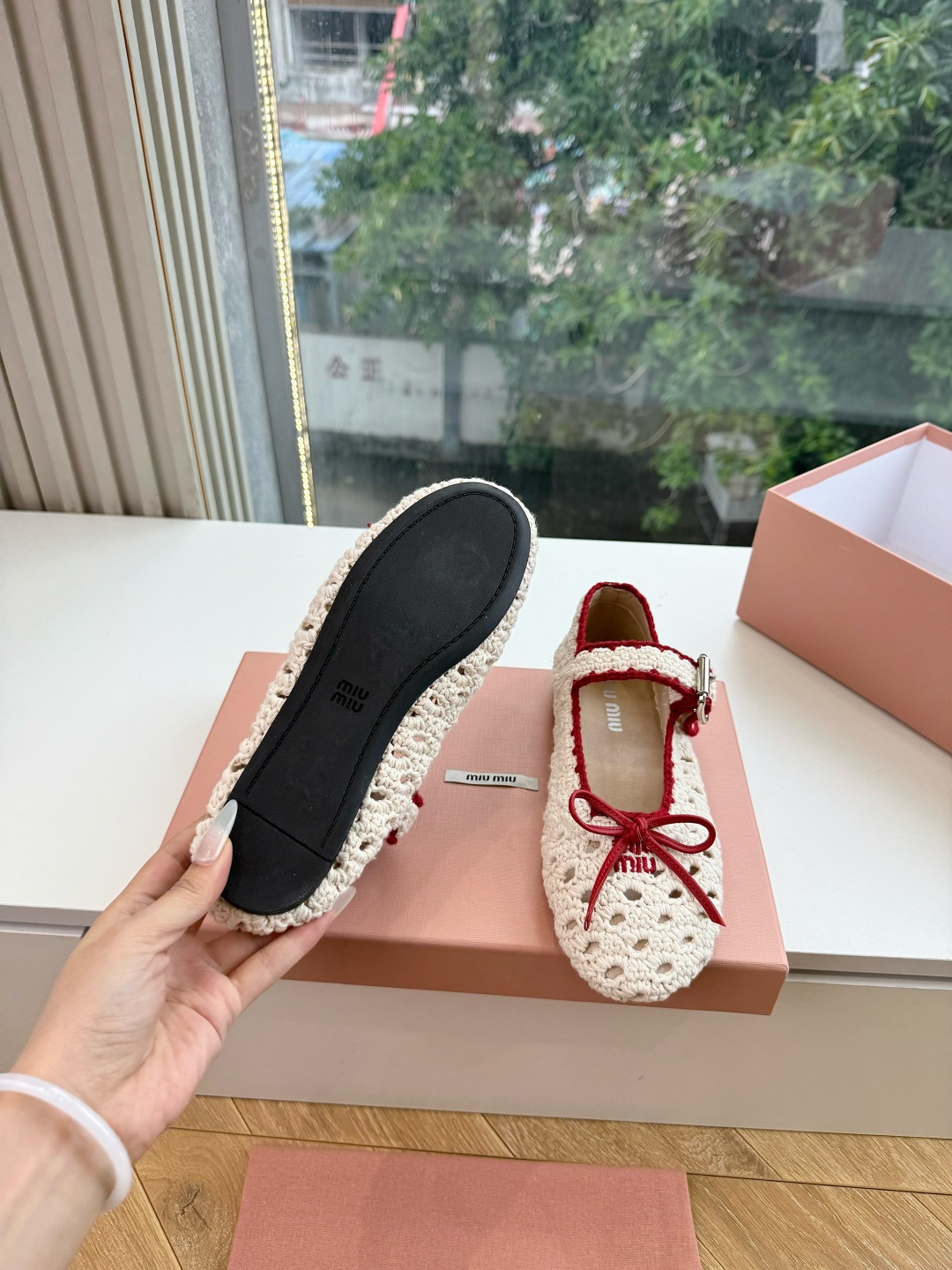 G024代购级独家上新Miu Miu2026 编织麻花菱格平底拖鞋秒杀市面版本Miu真的太少女奶呼呼的 