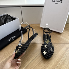 G339顶级品质Celine赛琳· 26ss·CAGE 凯旋门夹脚沙滩罗马平底凉鞋CELINE CAGE G339顶级品质Celine赛琳· 26ss·CAGE 凯旋门夹脚沙滩罗马平底凉鞋CELINE CAGE