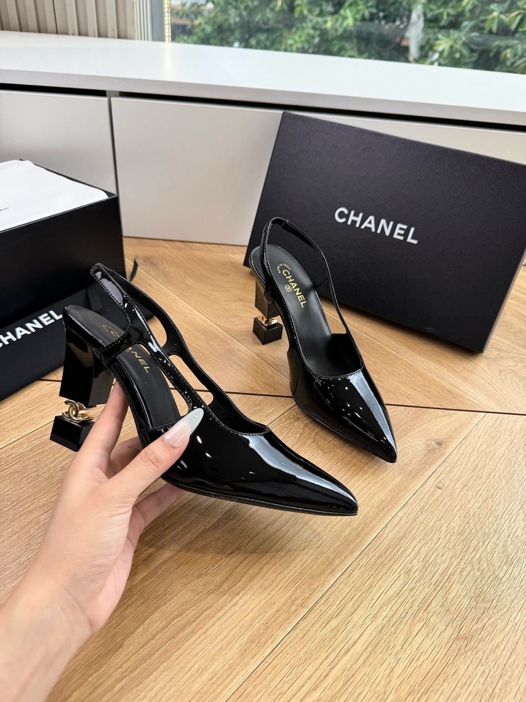 G238😀CHANEL* 香奈儿小香2026专柜同步新款高跟鞋单鞋凉鞋极简设计 超好搭配的日常款、无论高