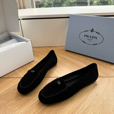 G887统一飞机盒顶级品质所见即所得Prada/普拉达26WF早春新品复古三角标褶皱粗跟平底玛丽珍鞋单鞋 G887统一飞机盒顶级品质所见即所得Prada/普拉达26WF早春新品复古三角标褶皱粗跟平底玛丽珍鞋单鞋