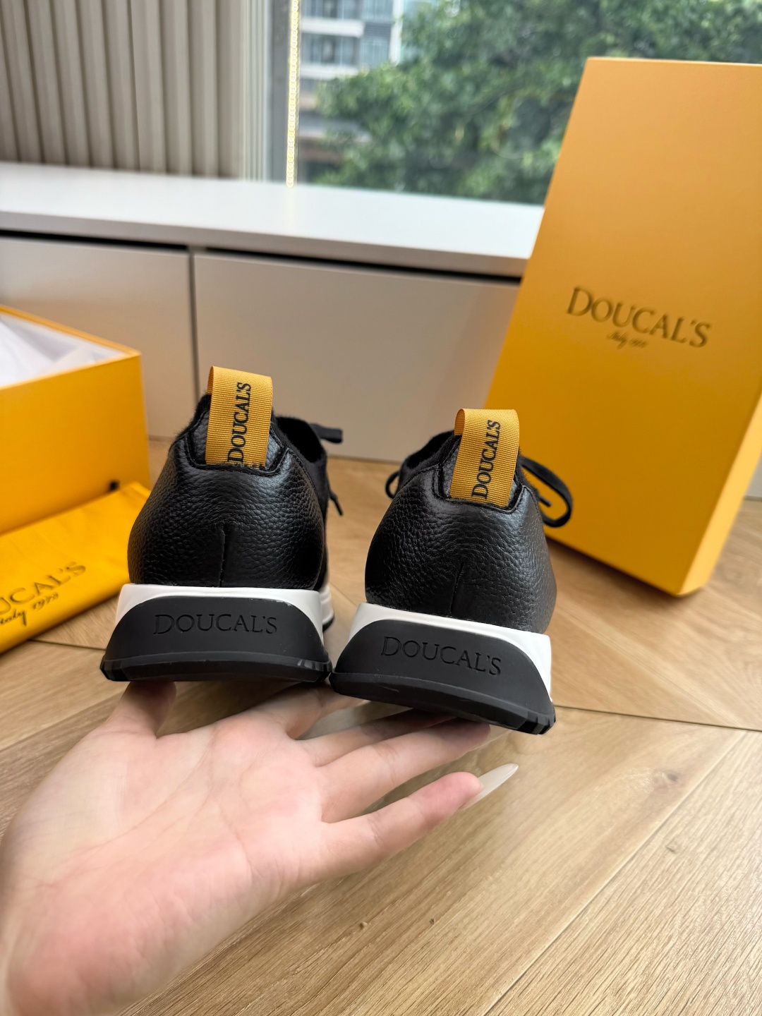 G909专柜品质Doucal'S男士针织系带运动男款运动鞋传说中不配货也要买的鞋潮流 时尚 舒适 百搭虽