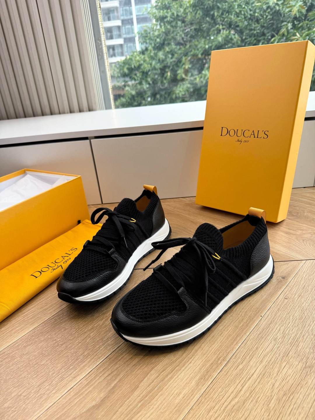 G909专柜品质Doucal'S男士针织系带运动男款运动鞋传说中不配货也要买的鞋潮流 时尚 舒适 百搭虽