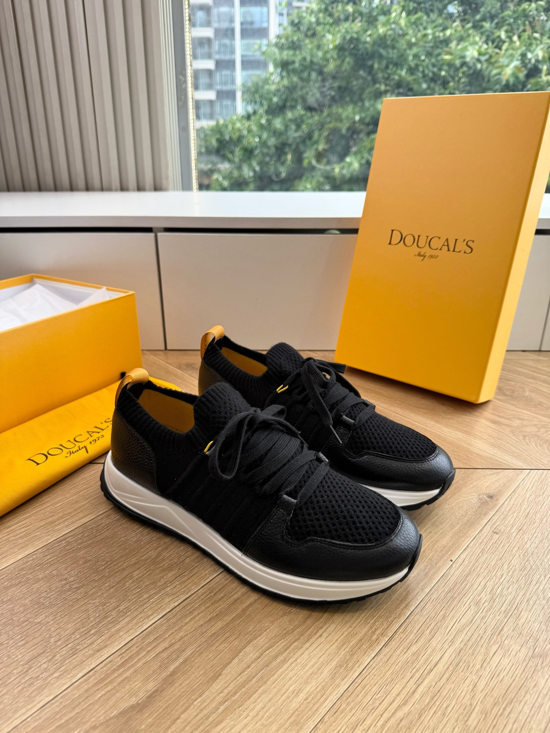 G909专柜品质Doucal'S男士针织系带运动男款运动鞋传说中不配货也要买的鞋潮流 时尚 舒适 百搭虽