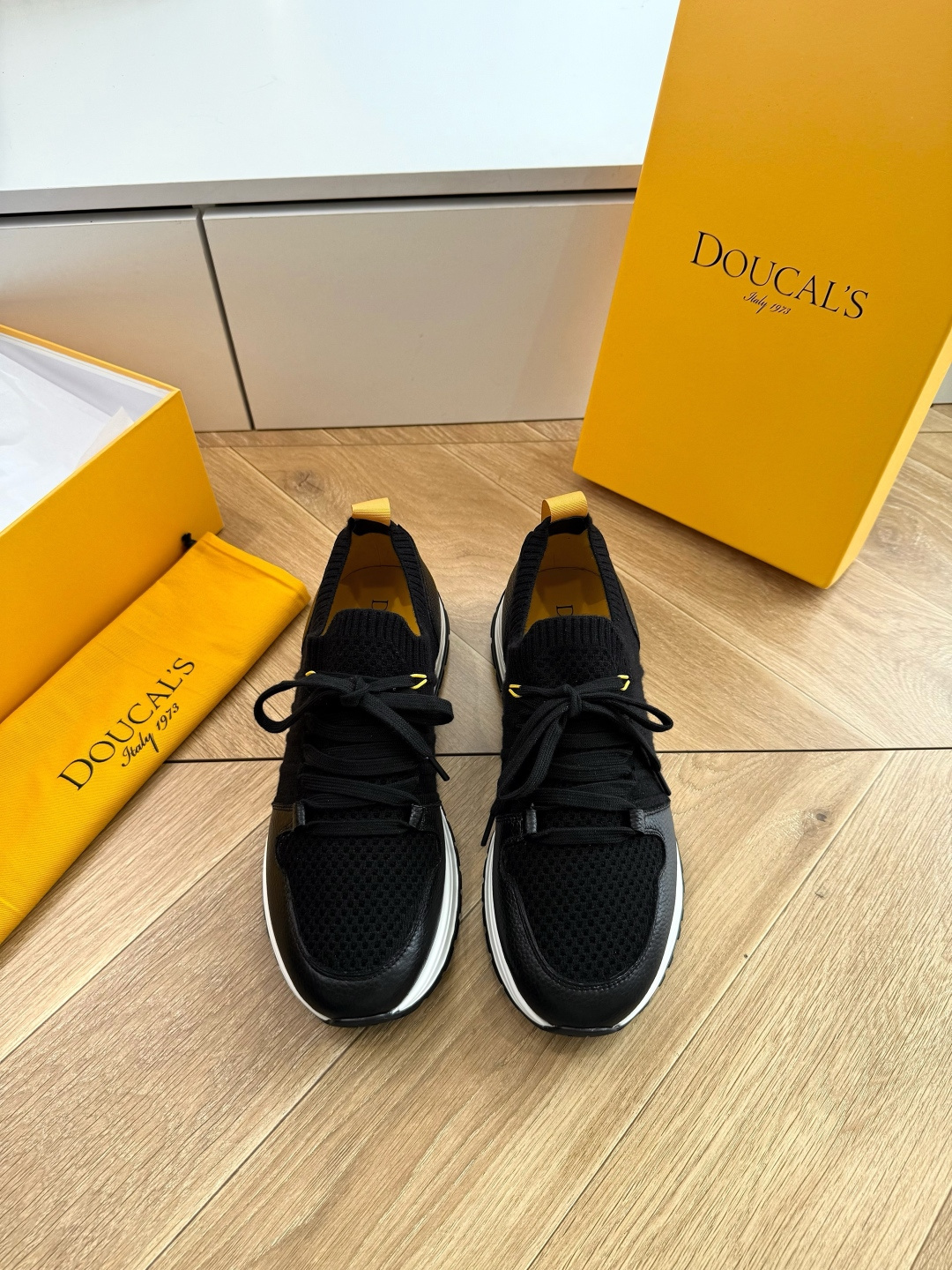 G909专柜品质Doucal'S男士针织系带运动男款运动鞋传说中不配货也要买的鞋潮流 时尚 舒适 百搭虽