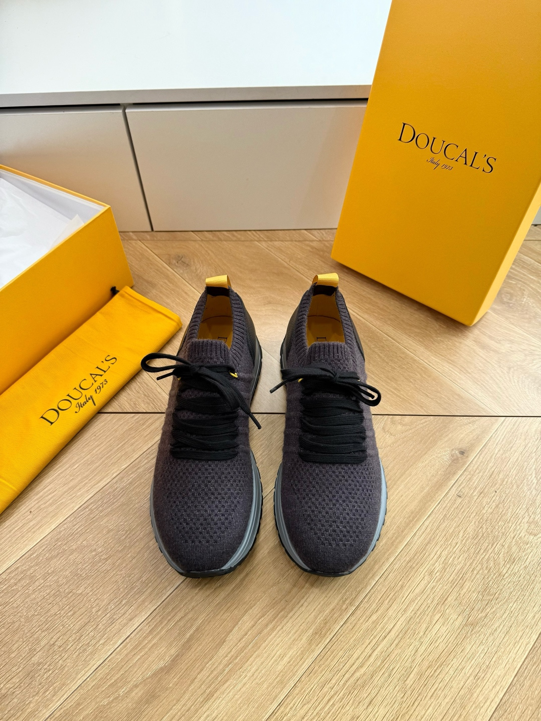 G909专柜品质Doucal'S男士针织系带运动男款运动鞋传说中不配货也要买的鞋潮流 时尚 舒适 百搭虽