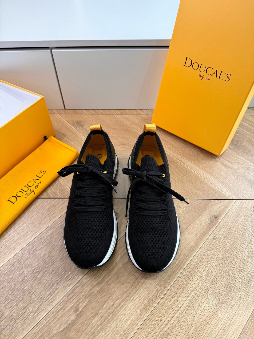 G909专柜品质Doucal'S男士针织系带运动男款运动鞋传说中不配货也要买的鞋潮流 时尚 舒适 百搭虽