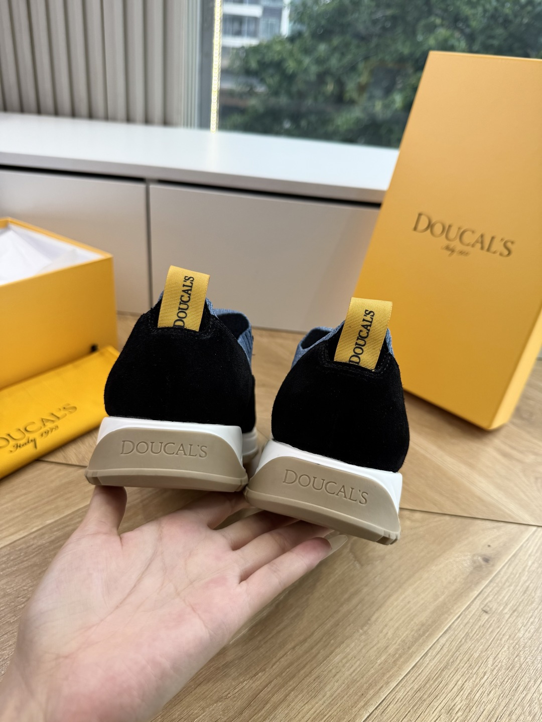 G909专柜品质Doucal'S男士针织系带运动男款运动鞋传说中不配货也要买的鞋潮流 时尚 舒适 百搭虽