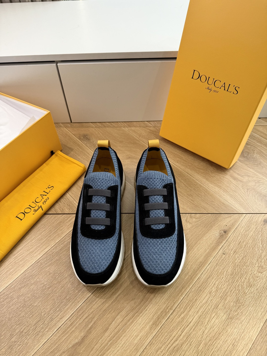 G909专柜品质Doucal'S男士针织系带运动男款运动鞋传说中不配货也要买的鞋潮流 时尚 舒适 百搭虽