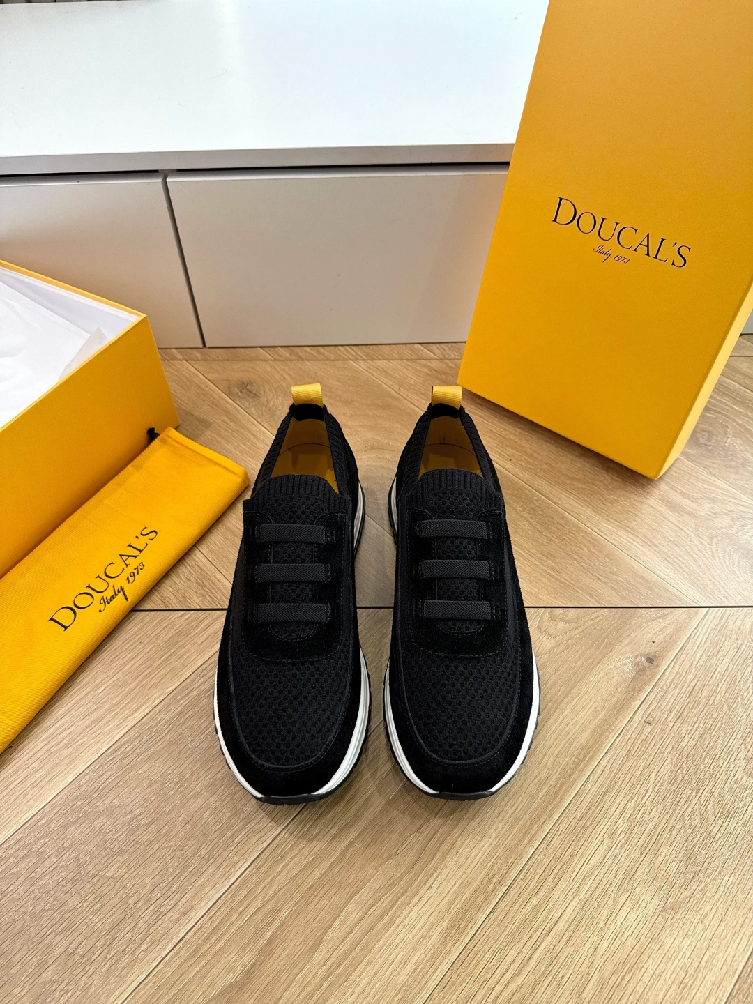 G909专柜品质Doucal'S男士针织系带运动男款运动鞋传说中不配货也要买的鞋潮流 时尚 舒适 百搭虽
