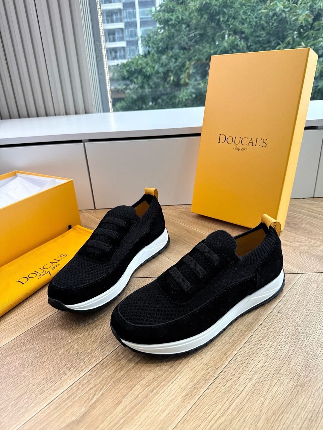G909专柜品质Doucal'S男士针织系带运动男款运动鞋传说中不配货也要买的鞋潮流 时尚 舒适 百搭虽