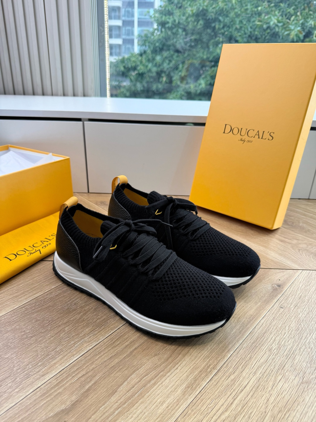 G909专柜品质Doucal'S男士针织系带运动男款运动鞋传说中不配货也要买的鞋潮流 时尚 舒适 百搭虽