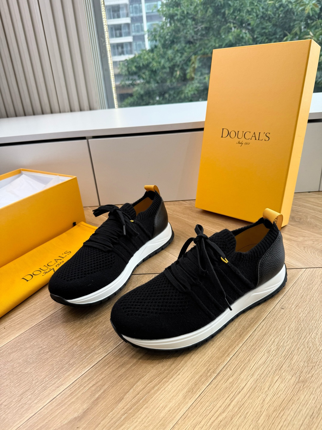 G909专柜品质Doucal'S男士针织系带运动男款运动鞋传说中不配货也要买的鞋潮流 时尚 舒适 百搭虽