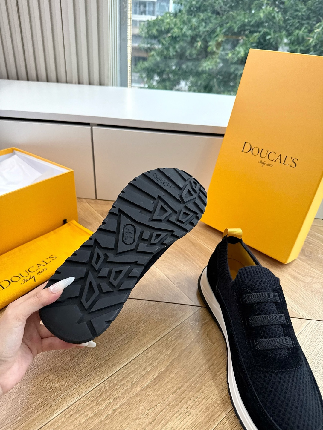 G909专柜品质Doucal'S男士针织系带运动男款运动鞋传说中不配货也要买的鞋潮流 时尚 舒适 百搭虽
