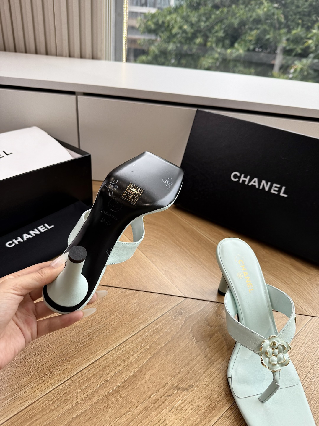 G238😀CHANEL* 香奈儿小香2026专柜同步新款高跟鞋凉鞋极简设计 超好搭配的日常款、无论高度 