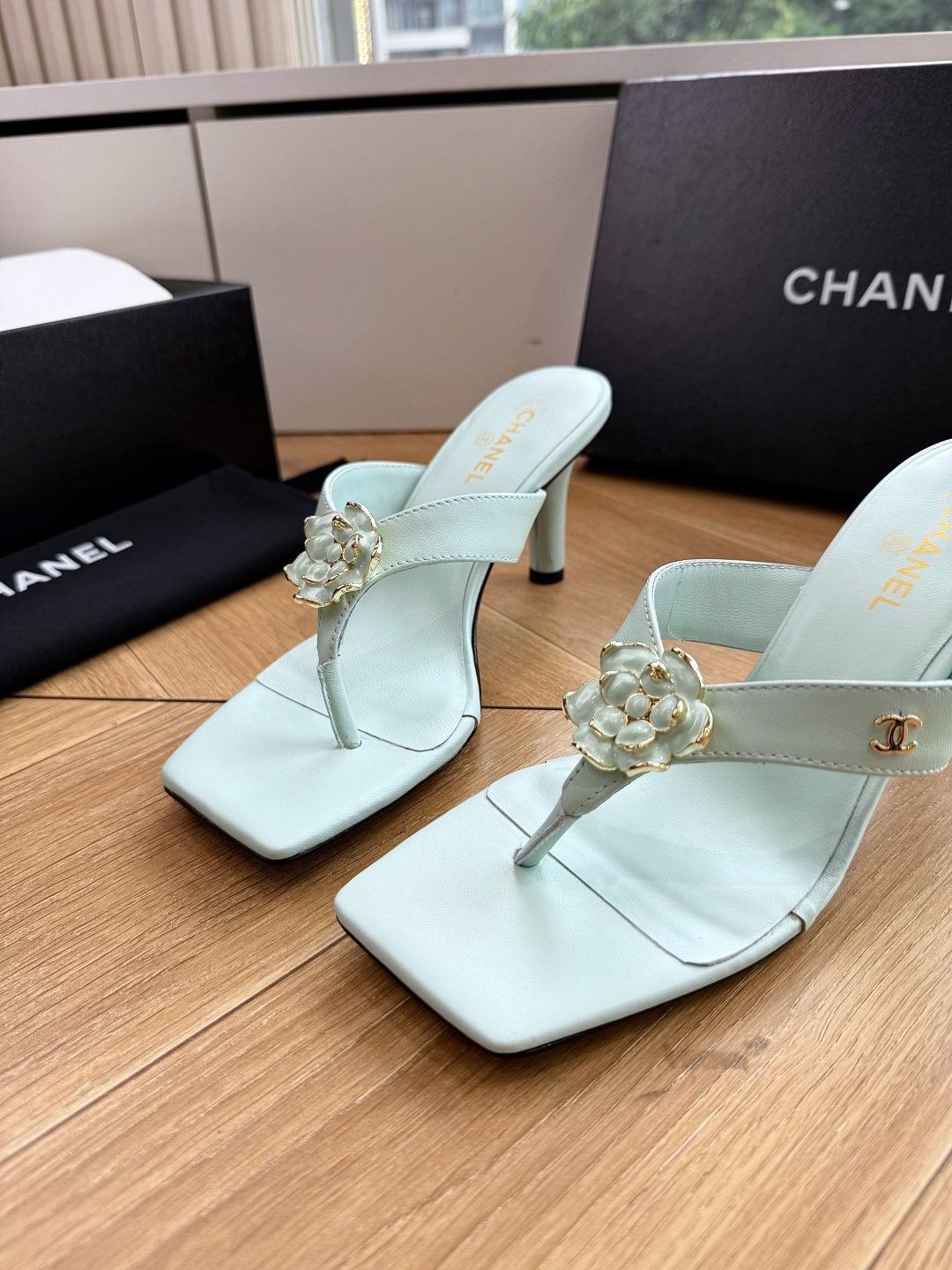 G238😀CHANEL* 香奈儿小香2026专柜同步新款高跟鞋凉鞋极简设计 超好搭配的日常款、无论高度 