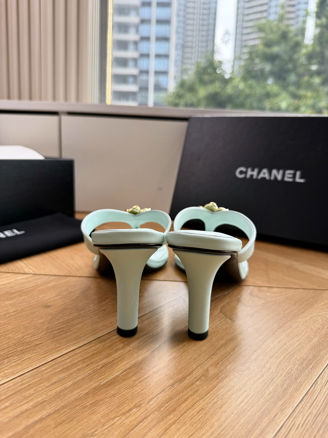 G238😀CHANEL* 香奈儿小香2026专柜同步新款高跟鞋凉鞋极简设计 超好搭配的日常款、无论高度 