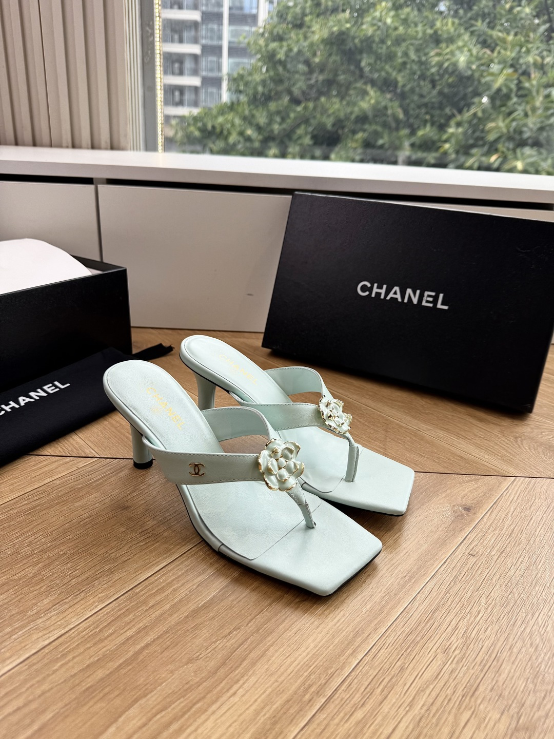 G238😀CHANEL* 香奈儿小香2026专柜同步新款高跟鞋凉鞋极简设计 超好搭配的日常款、无论高度 