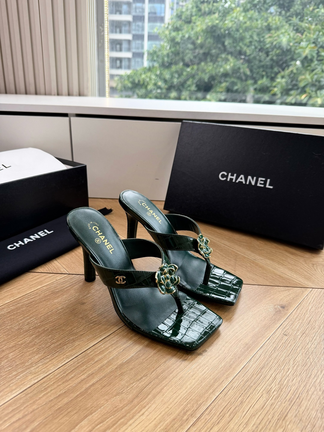 G238😀CHANEL* 香奈儿小香2026专柜同步新款高跟鞋凉鞋极简设计 超好搭配的日常款、无论高度 