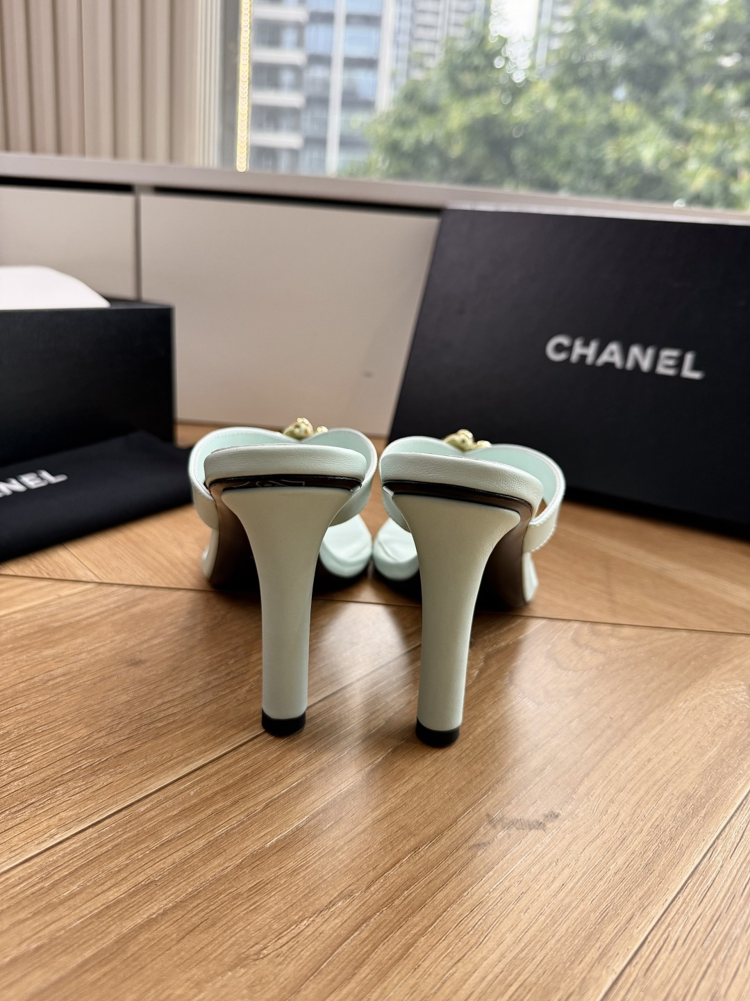 G238😀CHANEL* 香奈儿小香2026专柜同步新款高跟鞋凉鞋极简设计 超好搭配的日常款、无论高度 