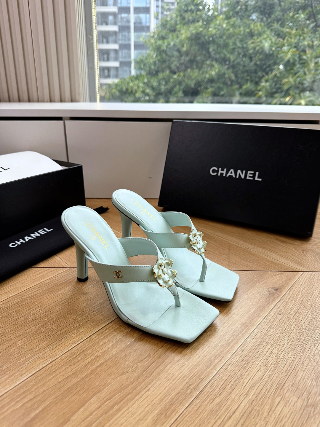 G238😀CHANEL* 香奈儿小香2026专柜同步新款高跟鞋凉鞋极简设计 超好搭配的日常款、无论高度 
