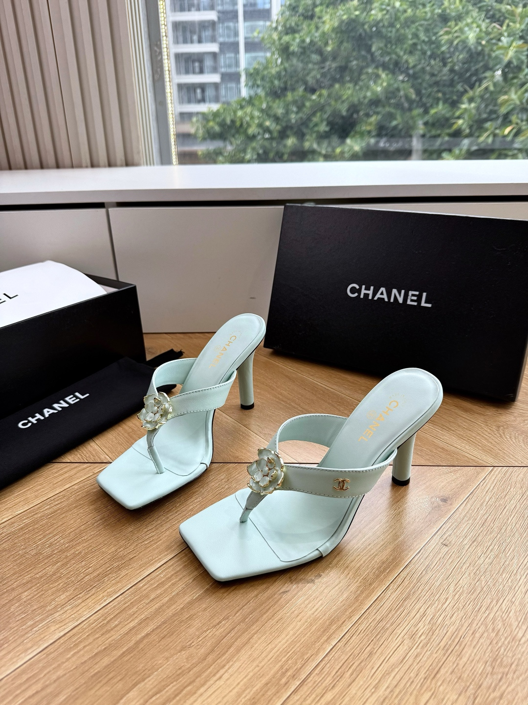 G238😀CHANEL* 香奈儿小香2026专柜同步新款高跟鞋凉鞋极简设计 超好搭配的日常款、无论高度 