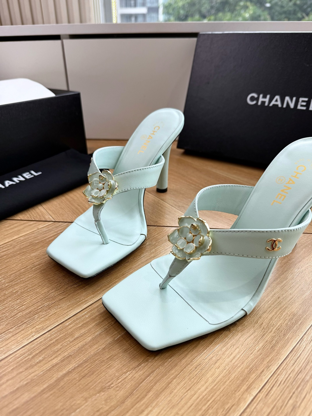 G238😀CHANEL* 香奈儿小香2026专柜同步新款高跟鞋凉鞋极简设计 超好搭配的日常款、无论高度 