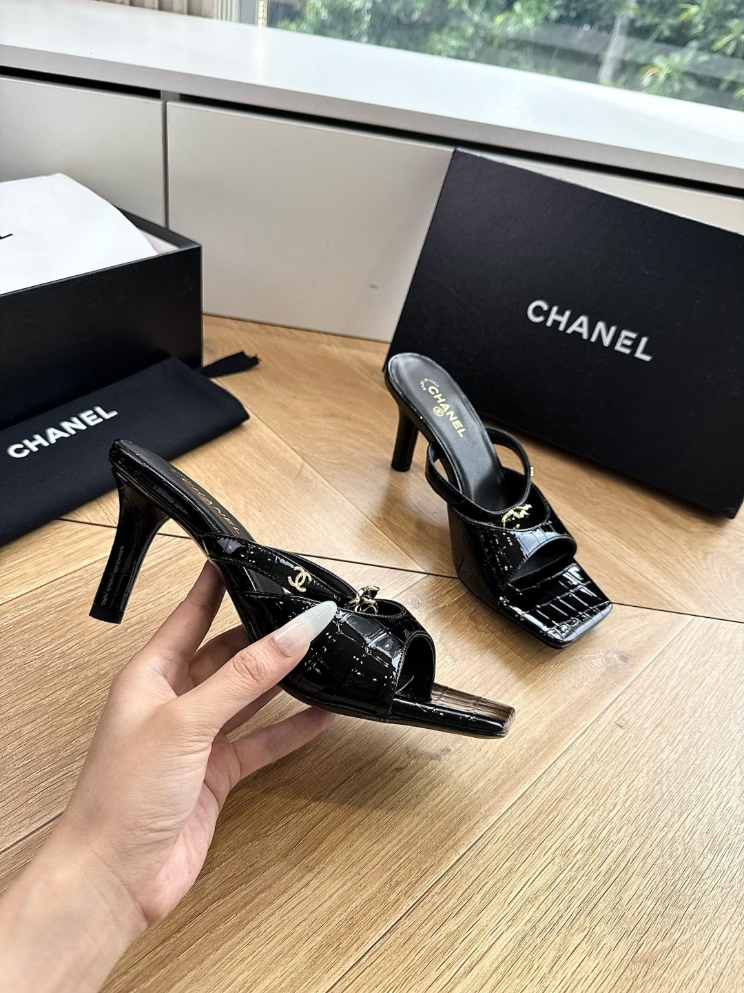 G238😀CHANEL* 香奈儿小香2026专柜同步新款高跟鞋凉鞋极简设计 超好搭配的日常款、无论高度 