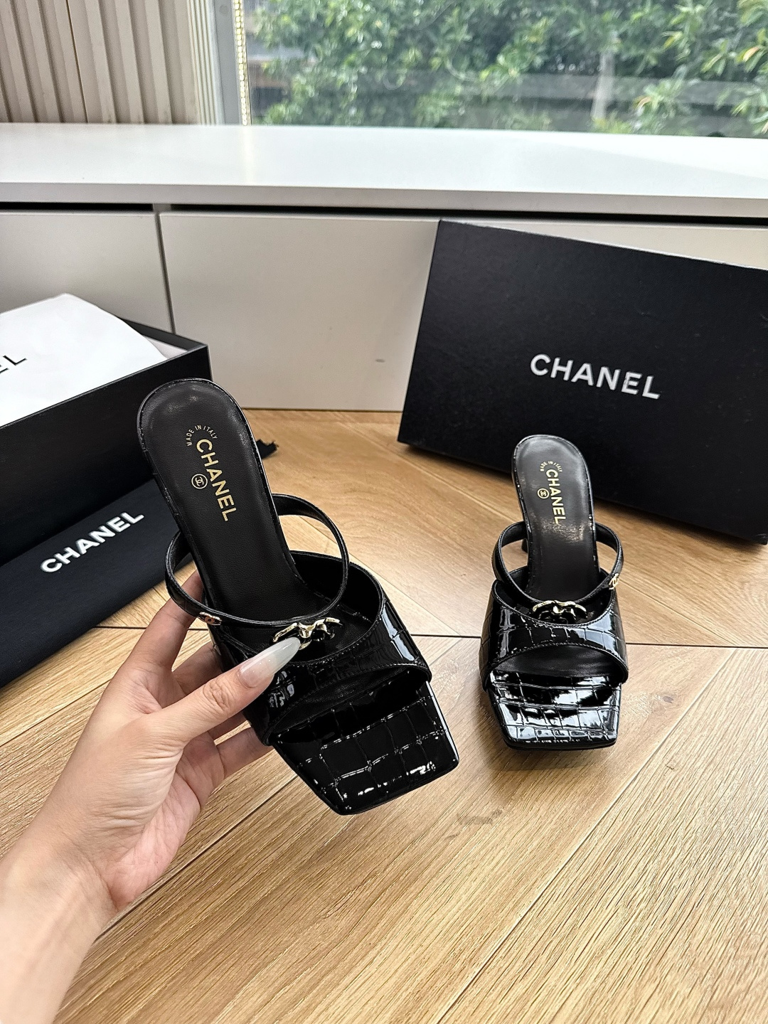 G238😀CHANEL* 香奈儿小香2026专柜同步新款高跟鞋凉鞋极简设计 超好搭配的日常款、无论高度 