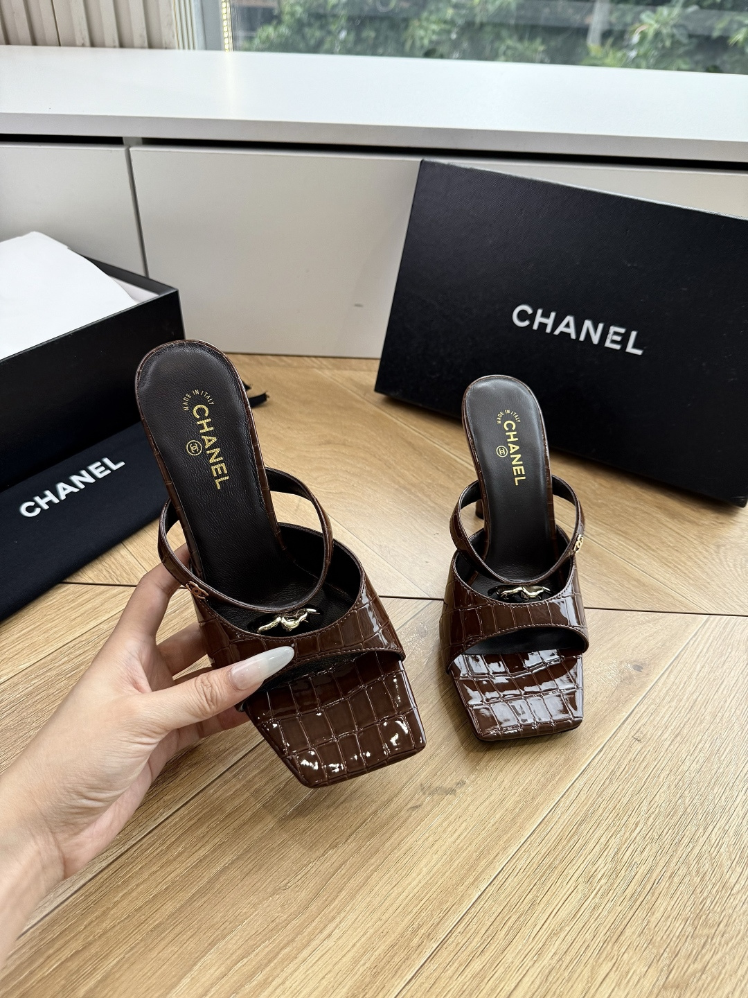 G238😀CHANEL* 香奈儿小香2026专柜同步新款高跟鞋凉鞋极简设计 超好搭配的日常款、无论高度 