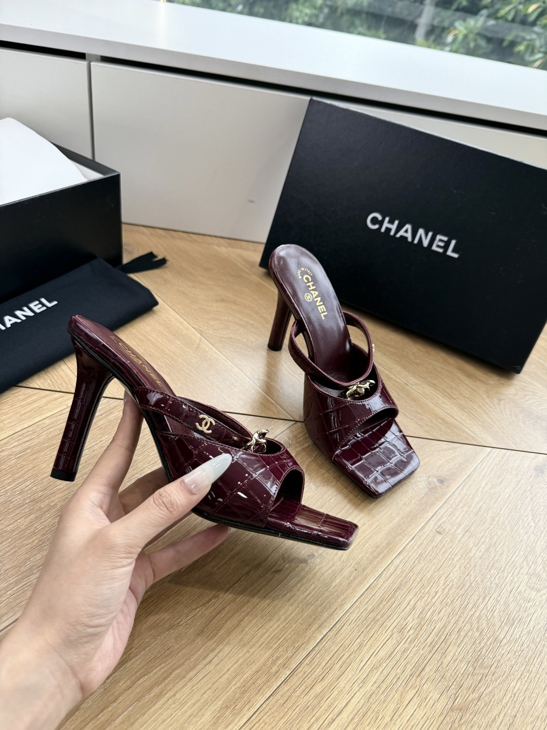 G238😀CHANEL* 香奈儿小香2026专柜同步新款高跟鞋凉鞋极简设计 超好搭配的日常款、无论高度 
