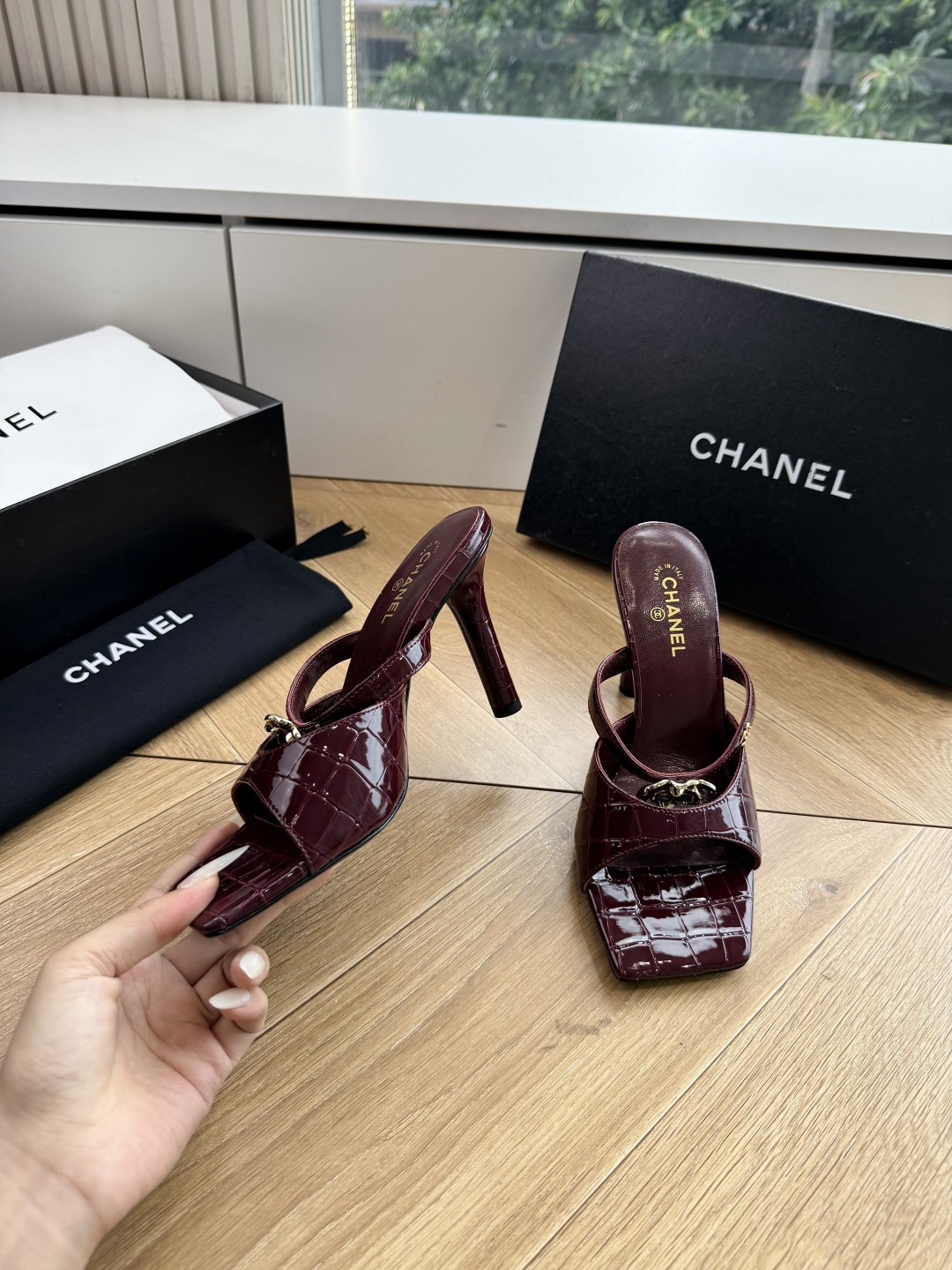 G238😀CHANEL* 香奈儿小香2026专柜同步新款高跟鞋凉鞋极简设计 超好搭配的日常款、无论高度 