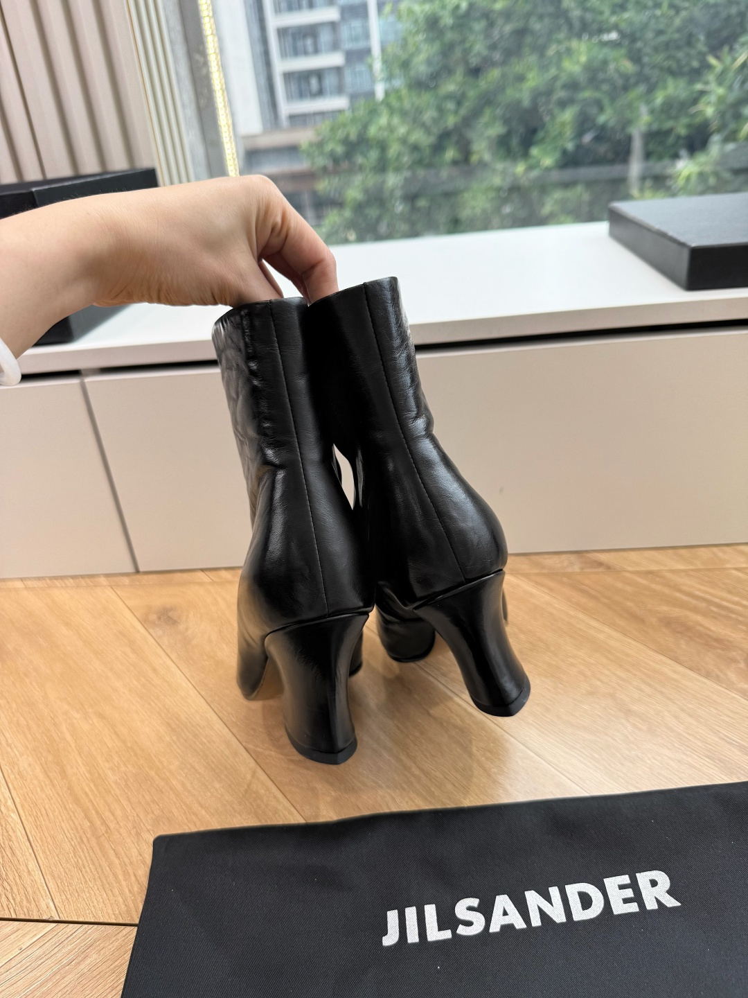 G028😃jil sander ✨2026秋冬新款极简风弹力靴，小仙女想要显腿长，想要线条好看，必选这款靴子，一整个直腿