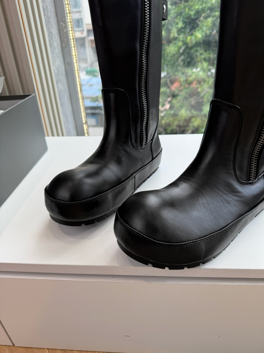 Balenciaga Round Toe Platform Mid Boots