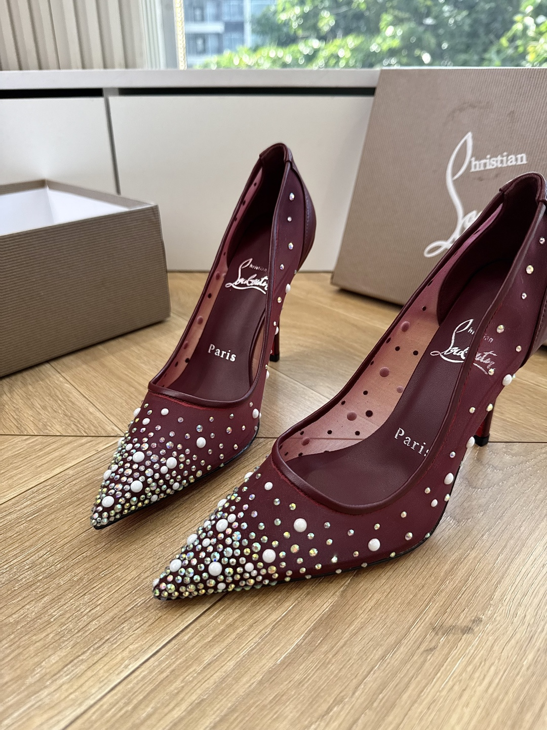 G277Christian Louboutin红底鞋单鞋 选到了颜色真好看呀[色色R]MyTheresa上现在居然 最后