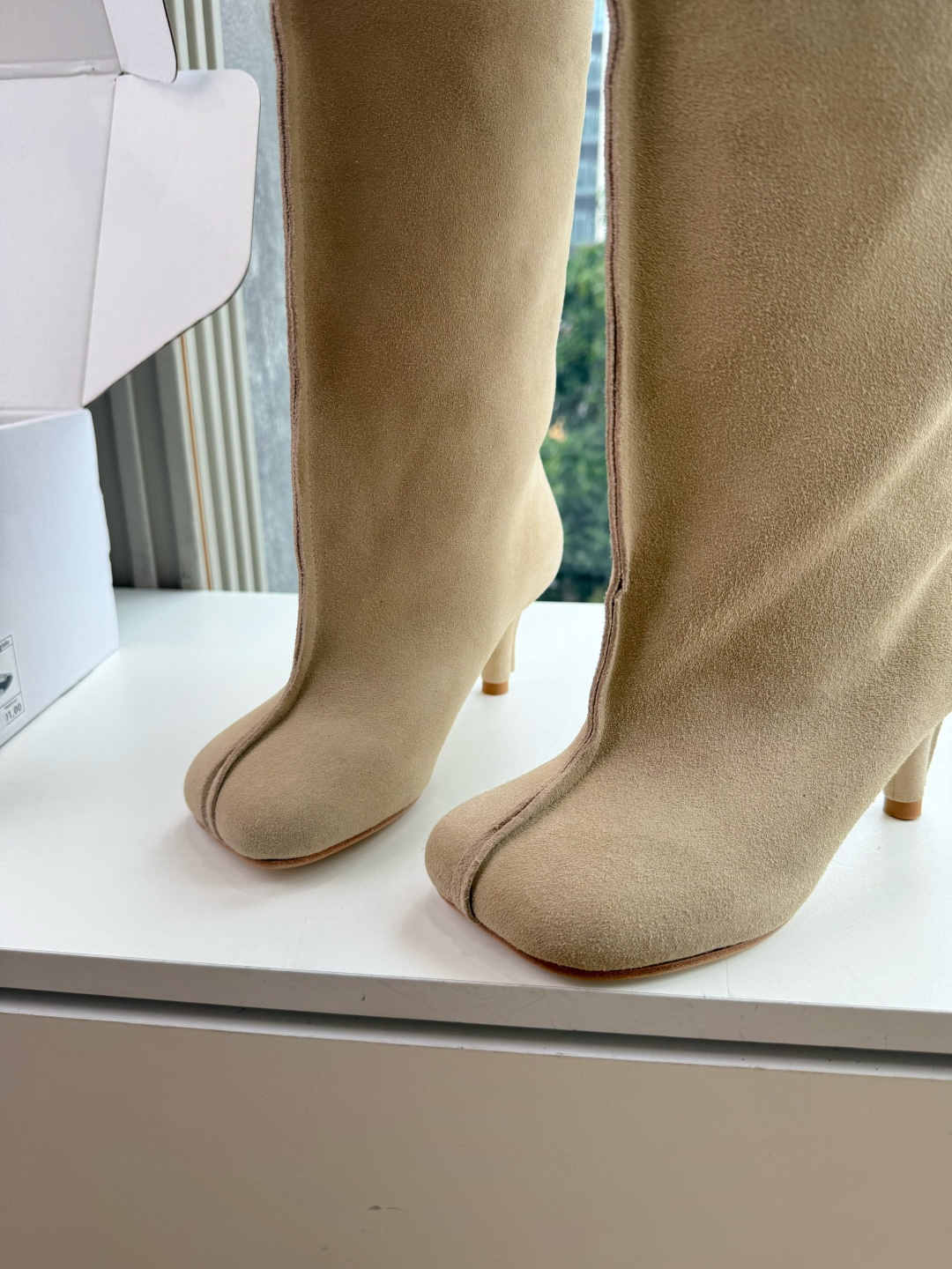 G077代购级别 Maison Margiela 玛吉拉Mm6真皮宽筒直筒长靴不过膝 秋冬新细高跟高筒靴最高版本买手代购 G077代购级别 Maison Margiela 玛吉拉Mm6真皮宽筒直筒长靴不过膝 秋冬新细高跟高筒靴最高版本买手代购