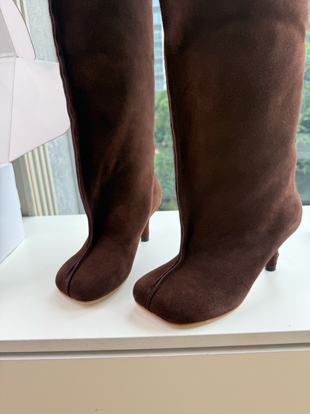 G077代购级别 Maison Margiela 玛吉拉Mm6真皮宽筒直筒长靴不过膝 秋冬新细高跟高筒靴最高版本买手代购 G077代购级别 Maison Margiela 玛吉拉Mm6真皮宽筒直筒长靴不过膝 秋冬新细高跟高筒靴最高版本买手代购
