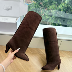 G077代购级别 Maison Margiela 玛吉拉Mm6真皮宽筒直筒长靴不过膝 秋冬新细高跟高筒靴最高版本买手代购 G077代购级别 Maison Margiela 玛吉拉Mm6真皮宽筒直筒长靴不过膝 秋冬新细高跟高筒靴最高版本买手代购