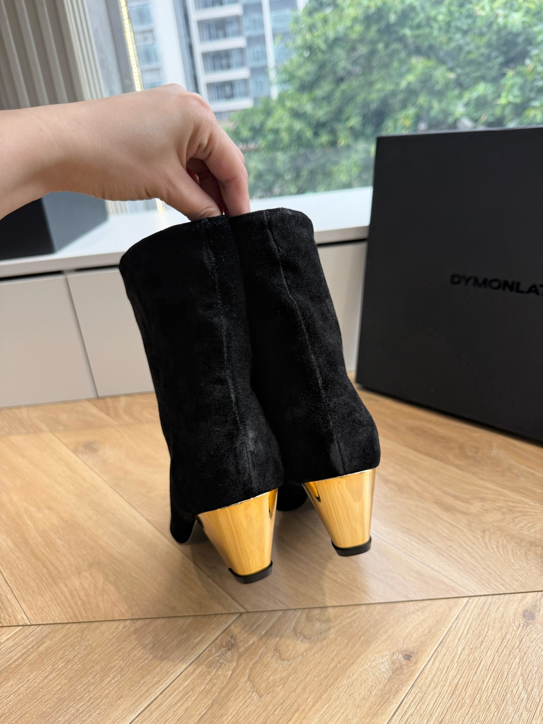 G213@DYMONLATR*✨2026新款方头长靴❗️金属跟设计，真的太戳了，把高级感刻进骨子里，直击心脏，过份好看，