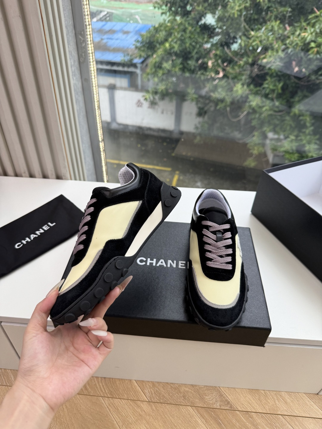 G266😀CHANEL/香奈儿2026新款小香风麂皮圆头布面运动鞋时尚增高鞋休闲鞋德训鞋 面料:磨砂牛皮➕布面 内里:元 G266😀CHANEL/香奈儿2026新款小香风麂皮圆头布面运动鞋时尚增高鞋休闲鞋德训鞋 面料:磨砂牛皮➕布面 内里:元