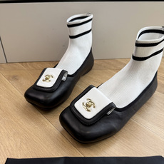 G012 CHANEL 香奈儿 2026 早秋新款 圆头 蝴蝶结 袜套芭蕾舞鞋这双把优雅刻在骨子里的Chanel袜靴!经 G012 CHANEL 香奈儿 2026 早秋新款 圆头 蝴蝶结 袜套芭蕾舞鞋这双把优雅刻在骨子里的Chanel袜靴!经
