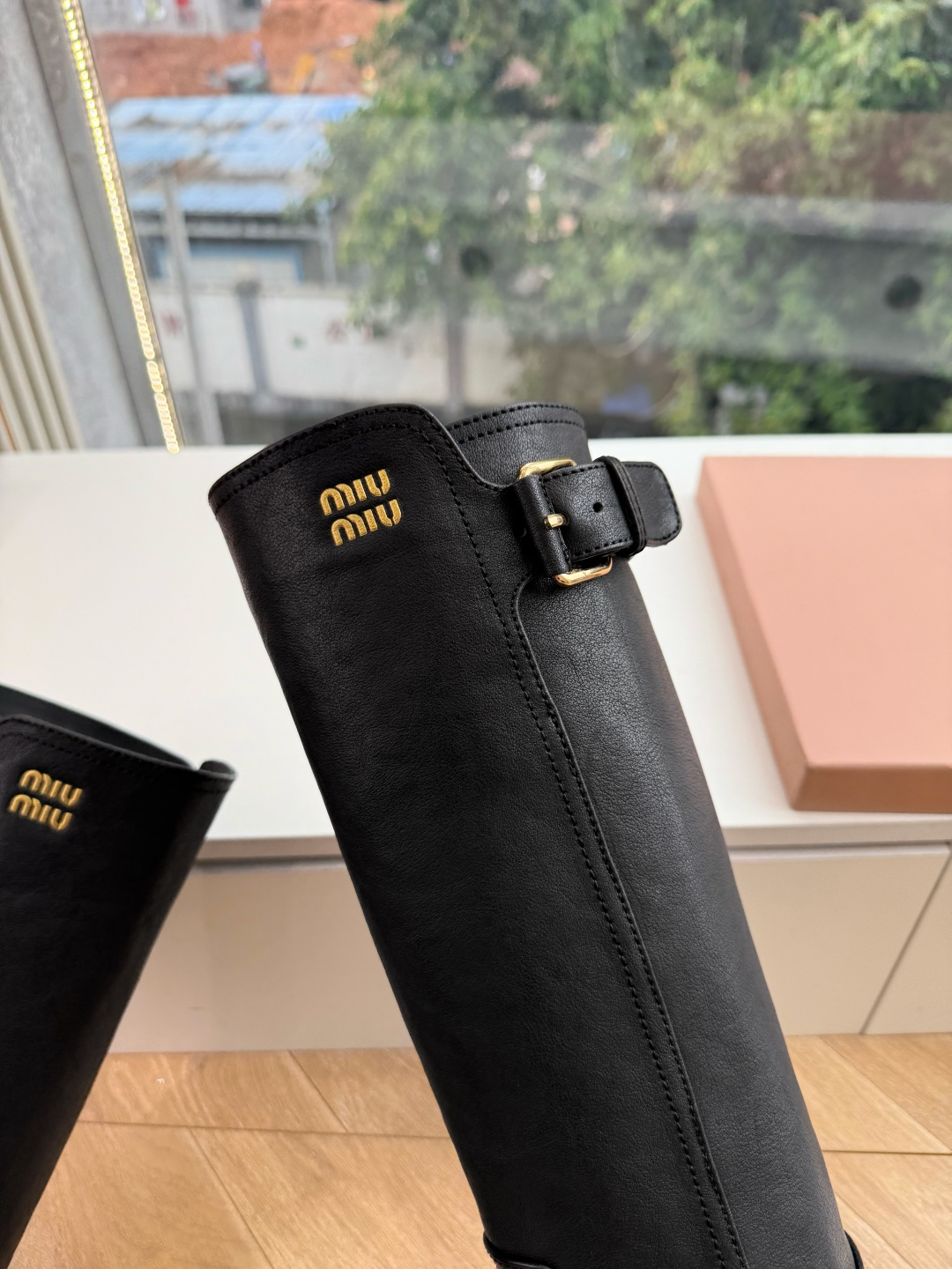 G027爆款 Miumiu谬谬朋克风秋冬机车造型长靴松弛感限量走秀款一双封神复古骑士靴 🤩怎么穿都好看今夏时髦精最爱 看