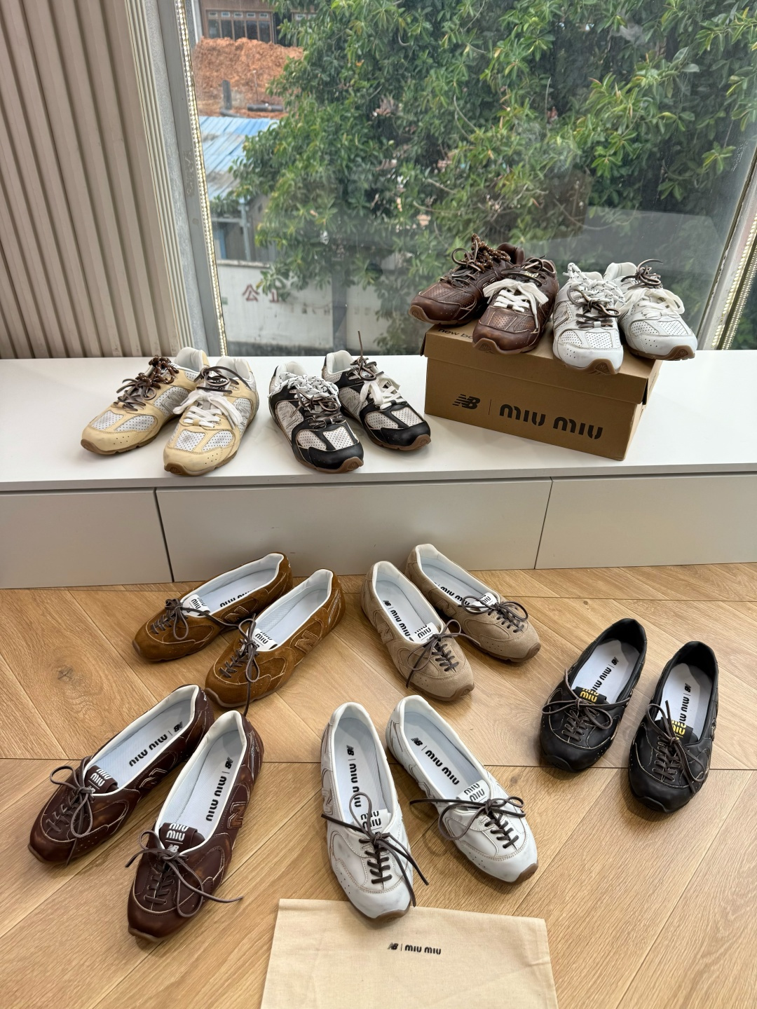 G879代购级别MiuMi*&N*•联名款新色上新 美拉德配色德训鞋运动鞋miumiu&nb530最新款新色上新！特别p