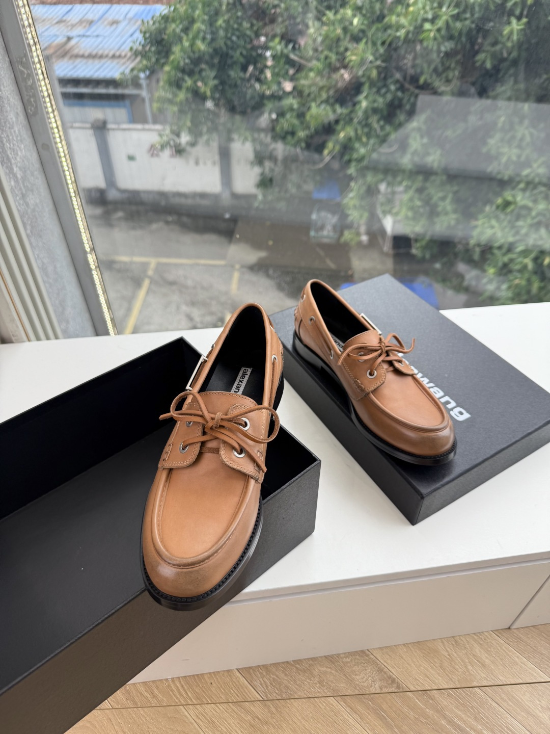 G013代购级别Alexanderwan*大王新品厚底系列新品，无敌增高决绝子单品，鞋底厚，但脚感轻盈舒适！甄选进口牛皮