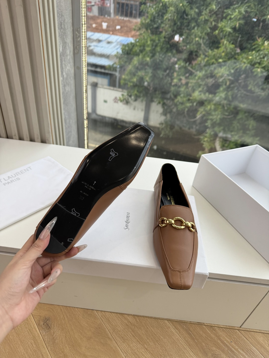 G178-1顶级品质Saint Laurent / 圣罗兰玛丽珍乐福鞋Lee金属高跟鞋YSL姐姐的美丽尤物高跟鞋 又是人